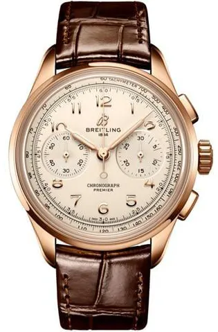 Breitling Premier RB0930371G1P1 40mm Rose gold Silver