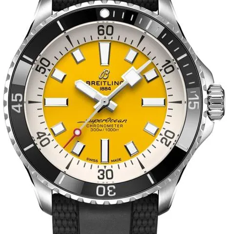 Breitling Superocean A17375211I1S1 42mm Stainless steel Yellow