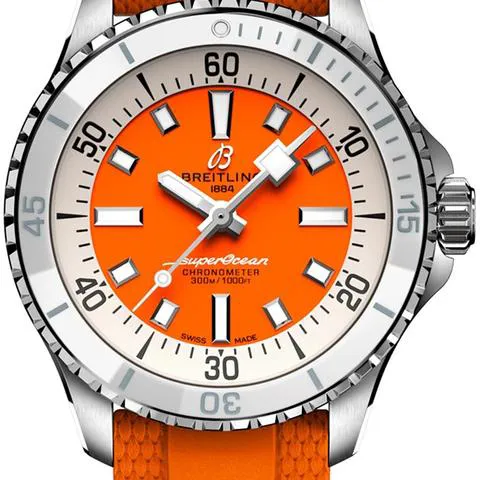 Breitling Superocean A17377211O1S1 36mm Stainless steel Orange