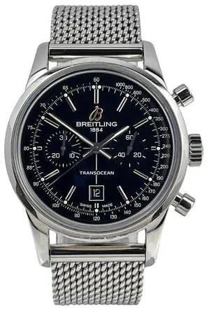 Breitling Transocean A41310 38mm Stainless steel Black