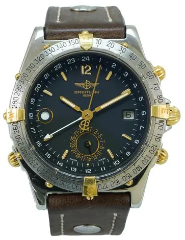 Breitling Windrider B15047 39mm Yellow gold and Stainless steel White