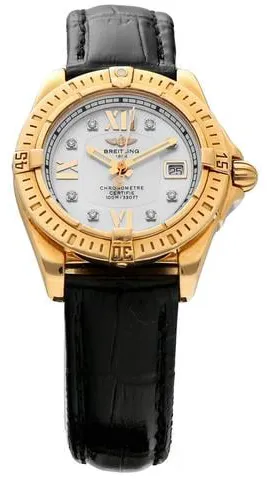 Breitling Windrider 12.57mm Yellow gold Mother-of-pearl