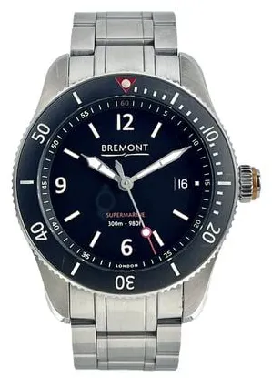 Bremont Supermarine S300/BK 40mm Stainless steel Black