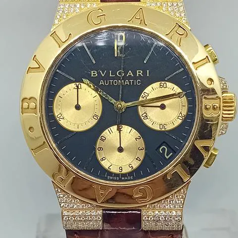 Bulgari Diagono CH 35 G 35mm Yellow gold White