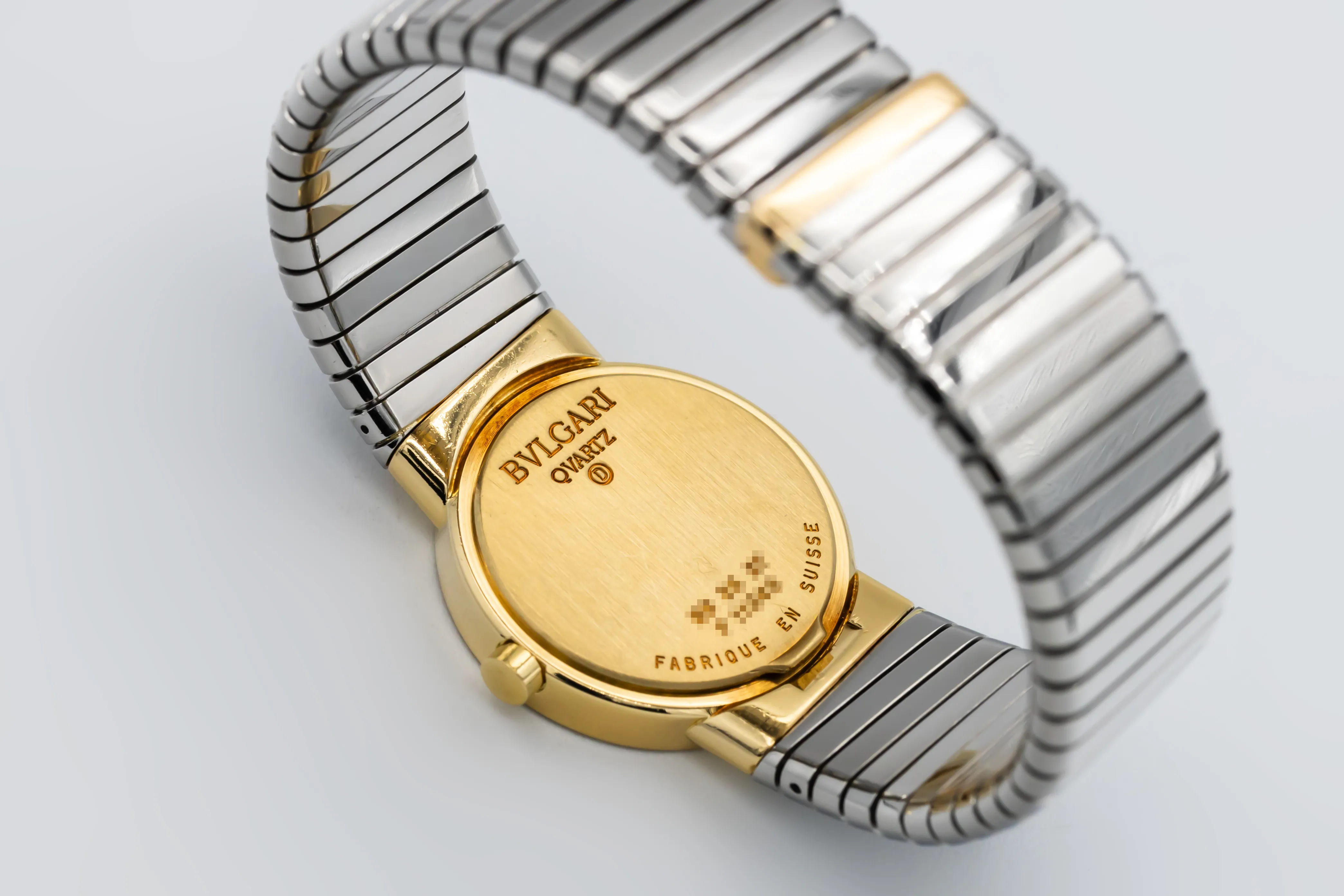 Bulgari Tubogas BB262TG 26mm Yellow gold Black Baton 3