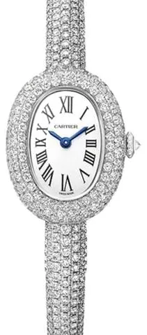 Cartier Baignoire HPI01607 25mm White gold Silver