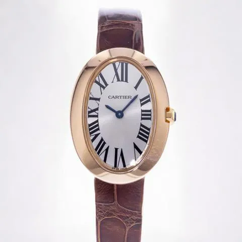 Cartier Baignoire Small Model W8000007 31.5mm Rose gold Silver