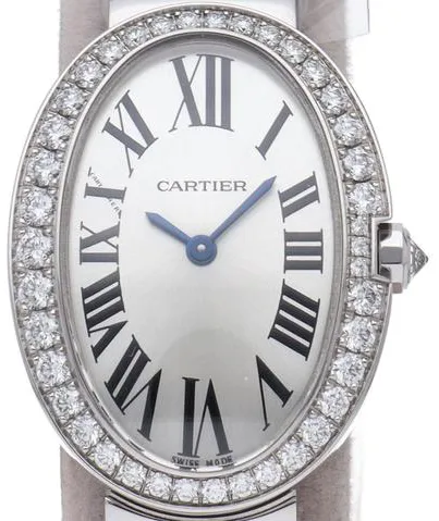 Cartier Baignoire WB520006 31.5mm White gold Silver