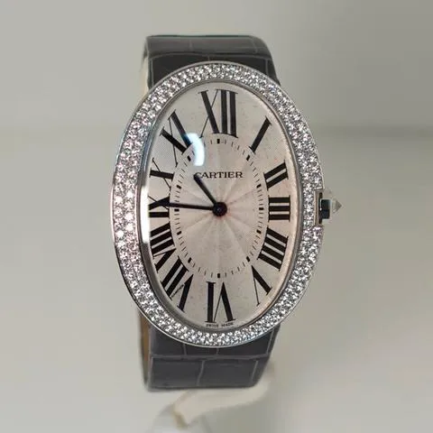 Cartier Baignoire WB520009 44mm White gold Silver