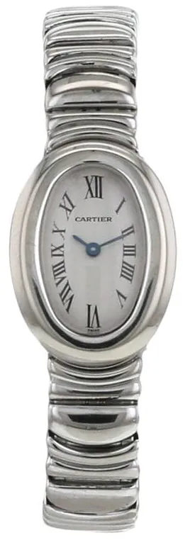 Cartier Baignoire 361589 18mm White gold White