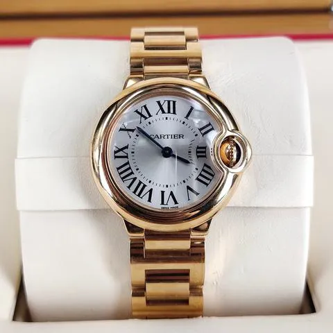 Cartier Ballon Bleu 28mm W69002Z2 28mm Rose gold Silver