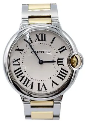 Cartier Ballon Bleu 3005 36mm Yellow gold and stainless steel White