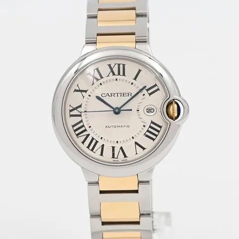 Cartier Ballon Bleu 42mm 3001 42mm Yellow gold and Stainless steel White