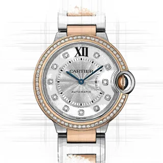 Cartier Ballon Bleu de Cartier W3BB0024 Rose gold and Stainless steel