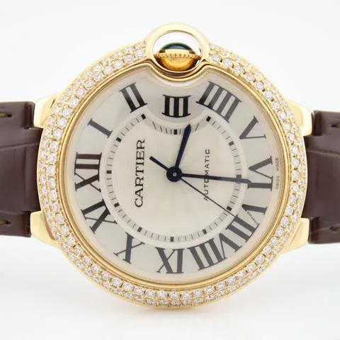 Cartier Ballon Bleu W6900356 36mm Yellow gold Silver