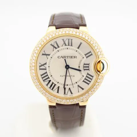 Cartier Ballon Bleu W6900356 36mm Yellow gold Silver 4