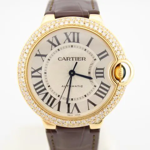 Cartier Ballon Bleu W6900356 36mm Yellow gold Silver 6