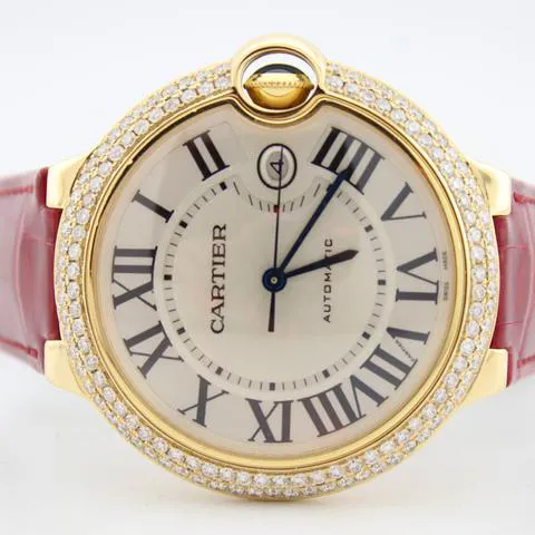 Cartier Ballon Bleu W6900551 42mm Yellow gold Silver