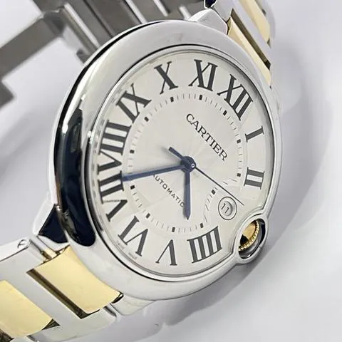 Cartier Ballon Bleu W69009Z3 42mm Yellow gold and Stainless steel Silver