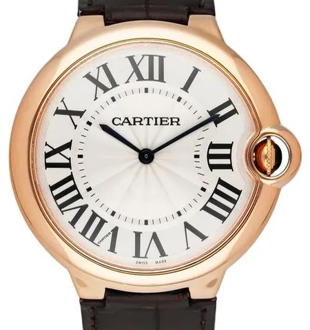 Cartier Ballon Bleu W6920083 40mm Rose gold Silver