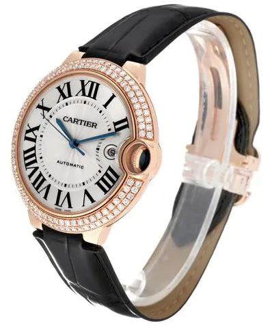 Cartier Ballon Bleu WE900851 42mm Rose gold Silver 1