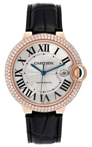 Cartier Ballon Bleu WE900851 42mm Rose gold Silver 4