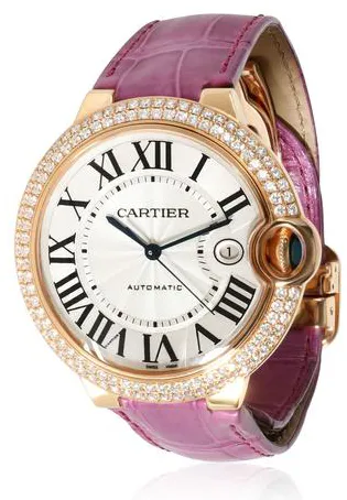 Cartier Ballon Bleu WE900851 42mm Rose gold Silver