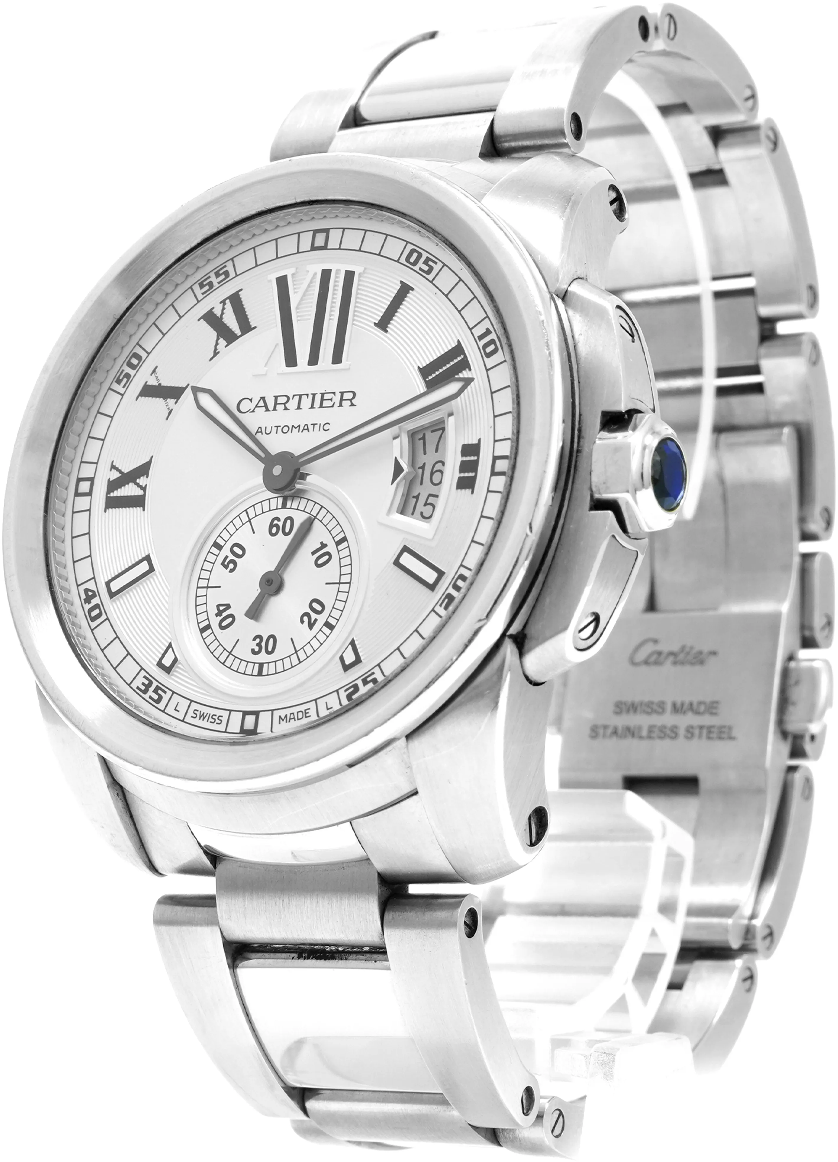 Cartier Calibre de Cartier W7100015 42mm Stainless steel Silver 1