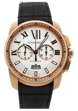 Cartier Calibre de Cartier W7100044 42mm Rose gold Silver