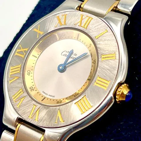 Cartier Must 21 1330 31mm Yellow gold and Stainless steel Gray 4