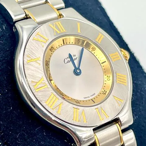 Cartier Must 21 1330 31mm Yellow gold and Stainless steel Gray 12