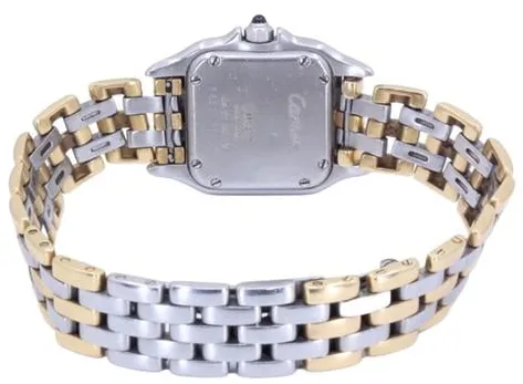 Cartier Panthère 166921 22mm Yellow gold and Stainless steel Champagne 4