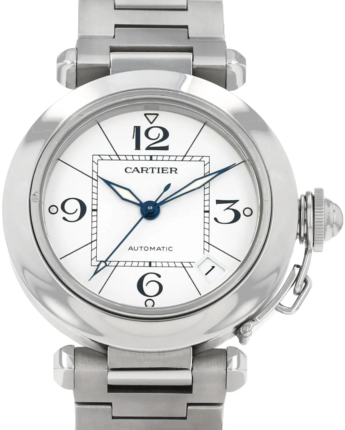 Cartier Pasha 2324 36mm Stainless steel White