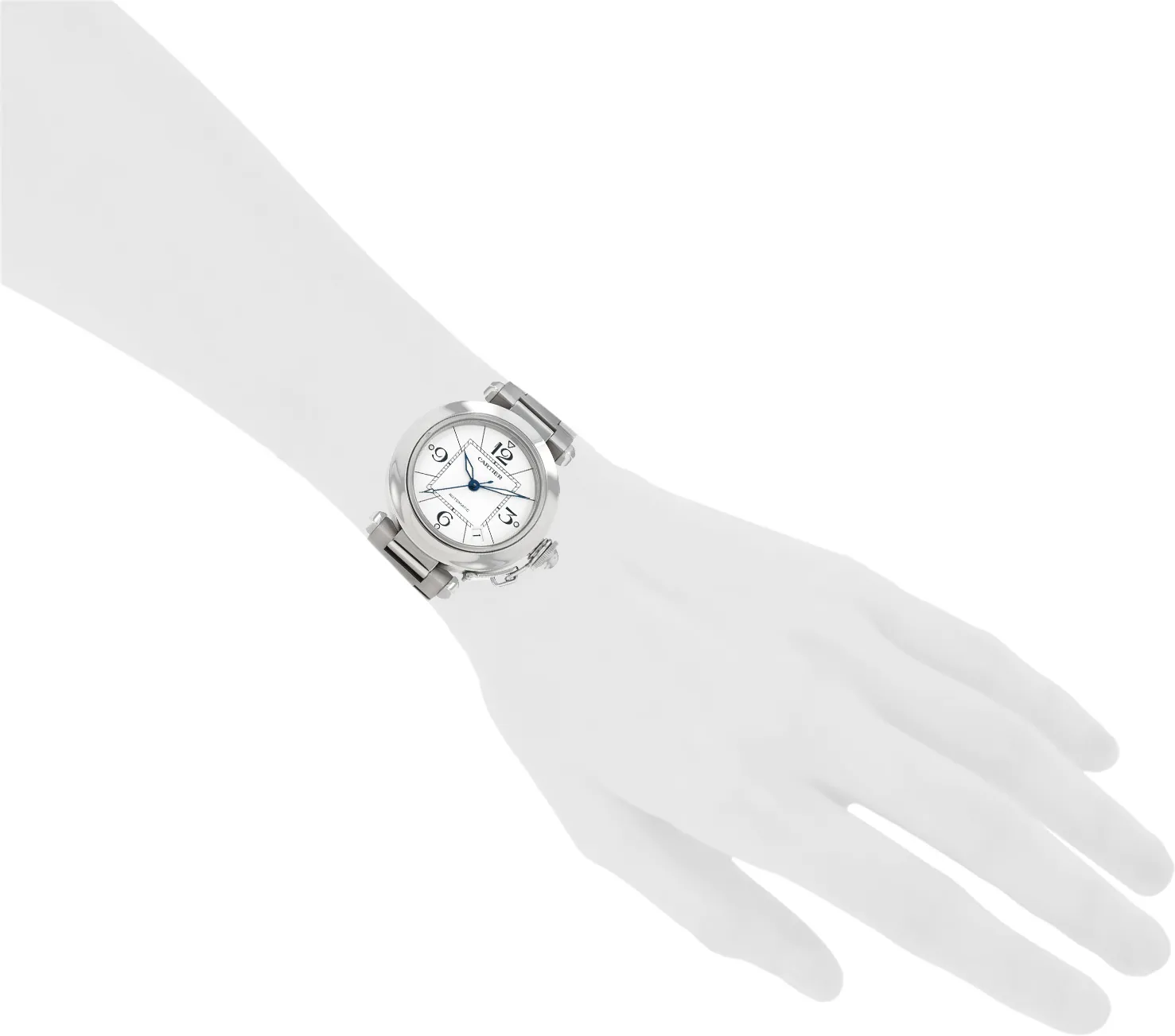 Cartier Pasha 2324 36mm Stainless steel White 1