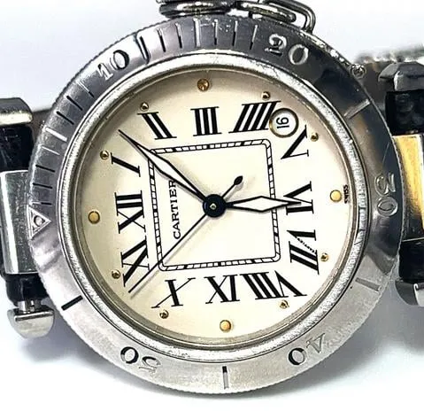 Cartier Pasha C 2324 36mm Stainless steel White