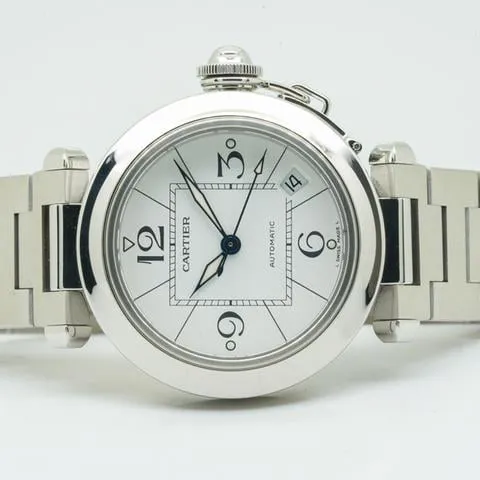 Cartier Pasha C 2324 35mm Stainless steel White