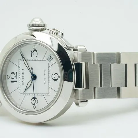 Cartier Pasha C 2324 35mm Stainless steel White 3