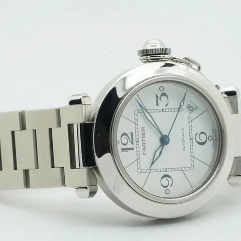 Cartier Pasha C 2324 35mm Stainless steel White 7