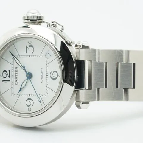 Cartier Pasha C 2324 35mm Stainless steel White 2