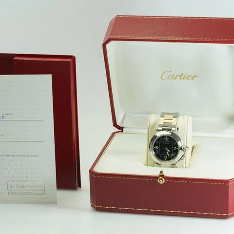 Cartier Pasha C 2324 35mm Stainless steel Black 14