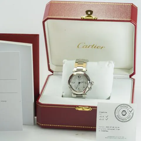 Cartier Pasha C 2324 35mm Stainless steel White 12