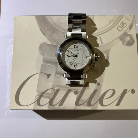 Cartier Pasha C 2324 35mm Stainless steel White