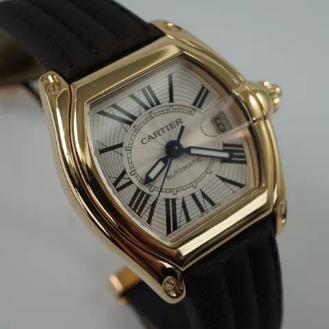 Cartier Roadster 2524 36mm Yellow gold Silver