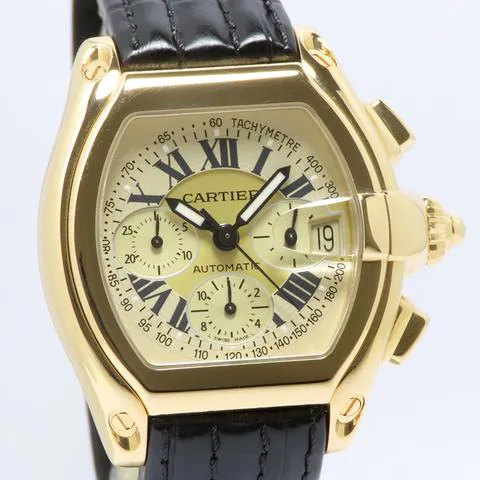 Cartier Roadster 2619 48mm Yellow gold Champagne 2