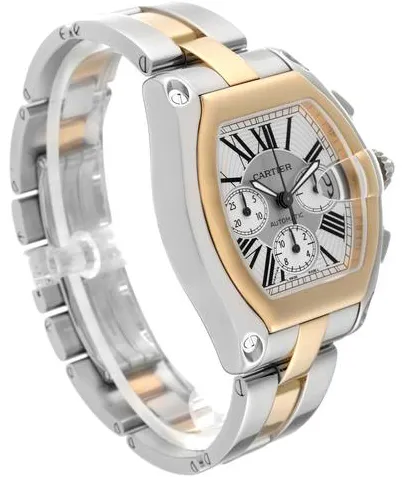 Cartier Roadster W62027Z1 48mm Yellow gold and Stainless steel Silver 3