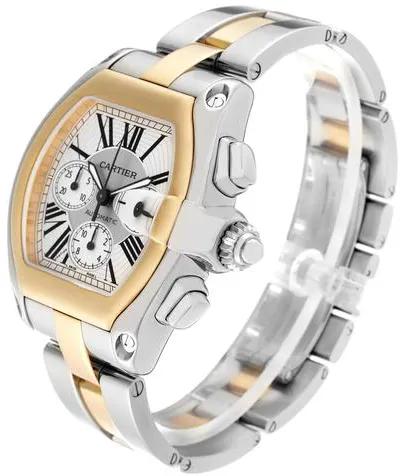 Cartier Roadster W62027Z1 48mm Yellow gold and Stainless steel Silver 4