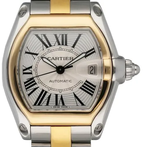 Cartier Roadster w62031y4 38mm Stainless steel Silver