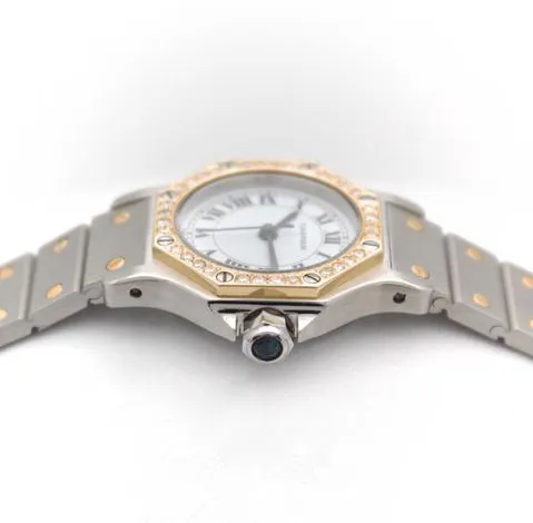 Cartier Santos 0907 25mm Yellow gold and Stainless steel White 7