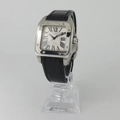 Cartier Santos 100 2878 33mm Stainless steel Silver