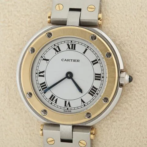 Cartier Santos 8191 27mm Yellow gold and Stainless steel White 2